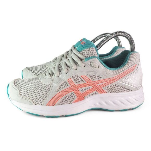 Asics Jolt 2 Sneakers "Glacier Grey / Sunrise / Aqua" 1012A151 Women's 6.5 - Picture 2 of 11